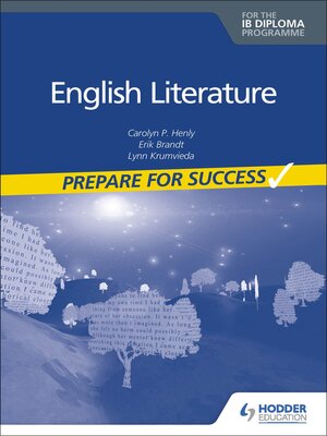 cover image of English Literature for the IB Diploma